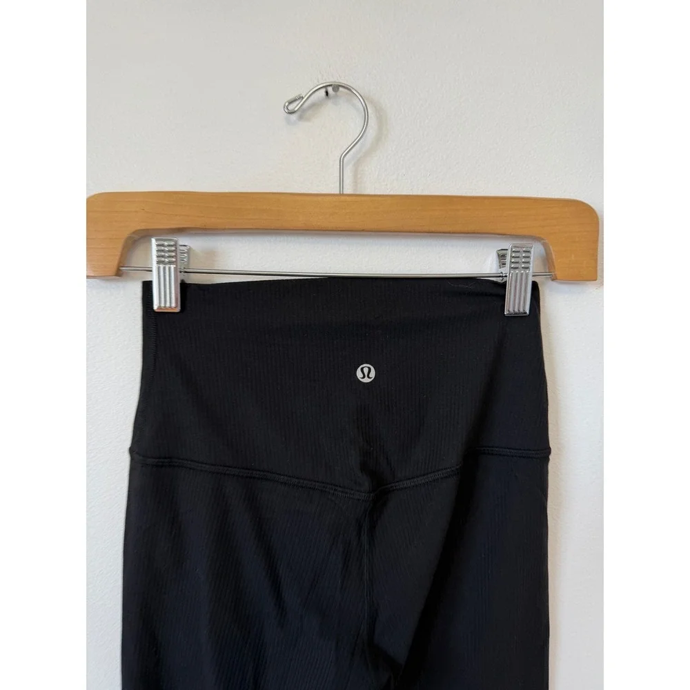 Lululemon Align Ribbed High-Rise Pant 25" – Black – Size 4 – NWOT - Picture 5 of 7